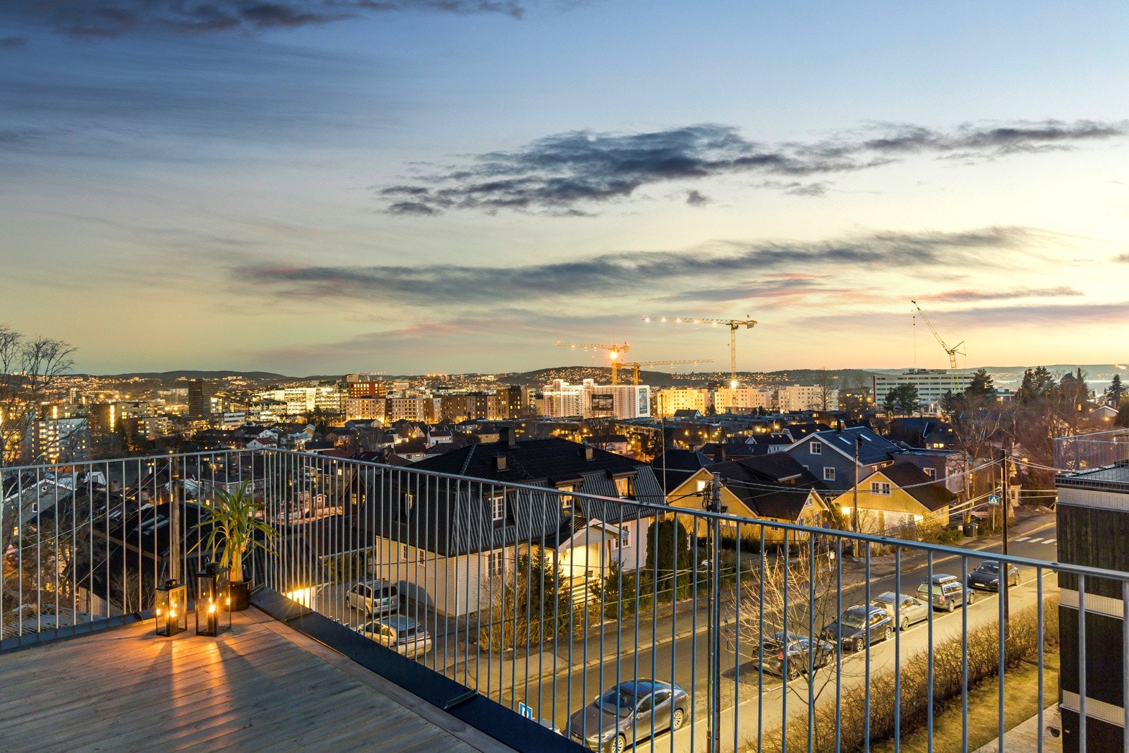 Her kan man skue utover hele Oslo by. Galleribilde