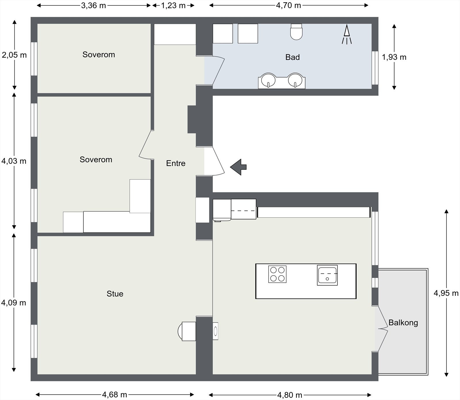 Plantegning Galleribilde
