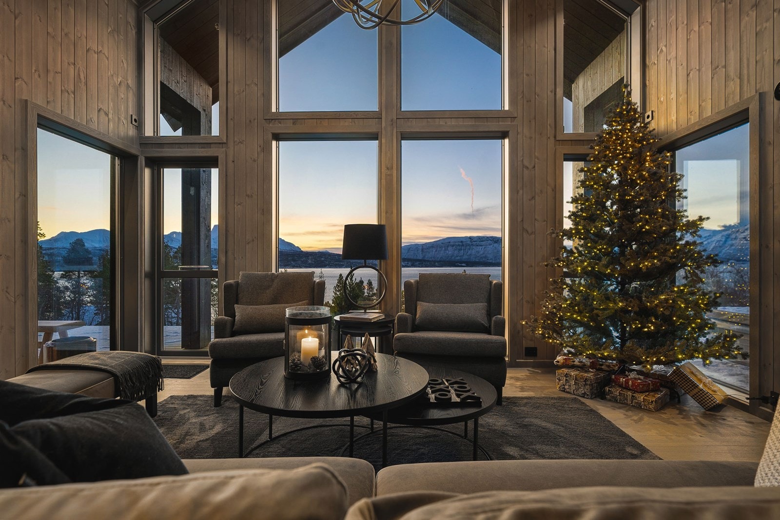 Illustrasjonsbilde stue. Galleribilde