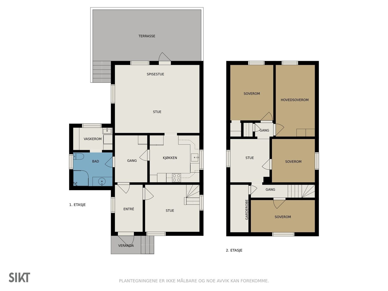 Planløsning i boligen Galleribilde