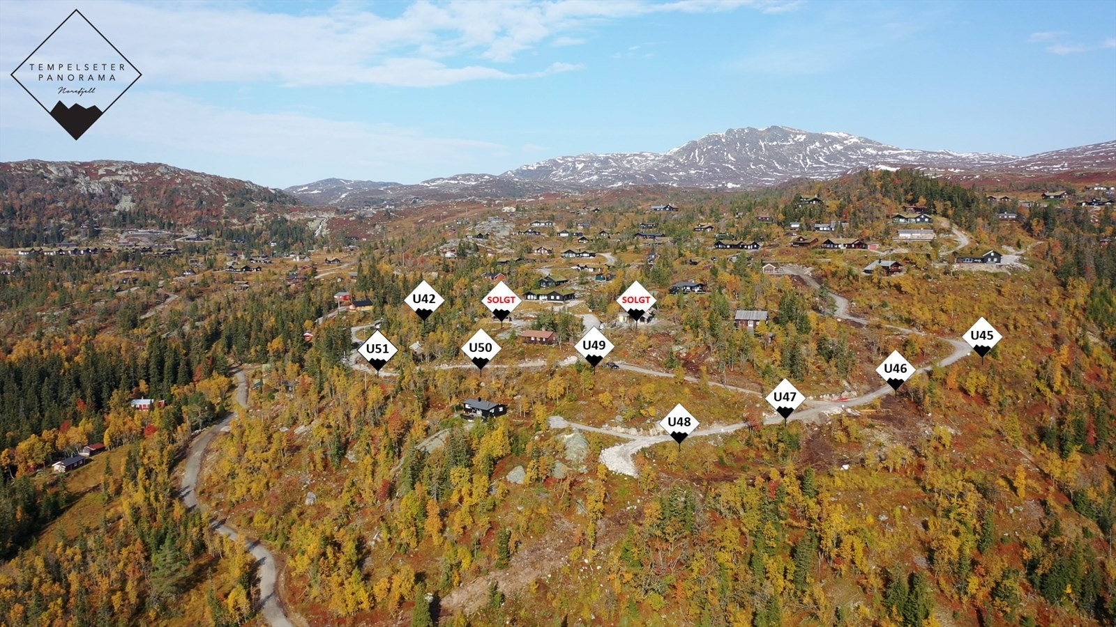 Velkommen til Tempelseter Panoroma med 8 fantastiske utsiktstomter! Galleribilde
