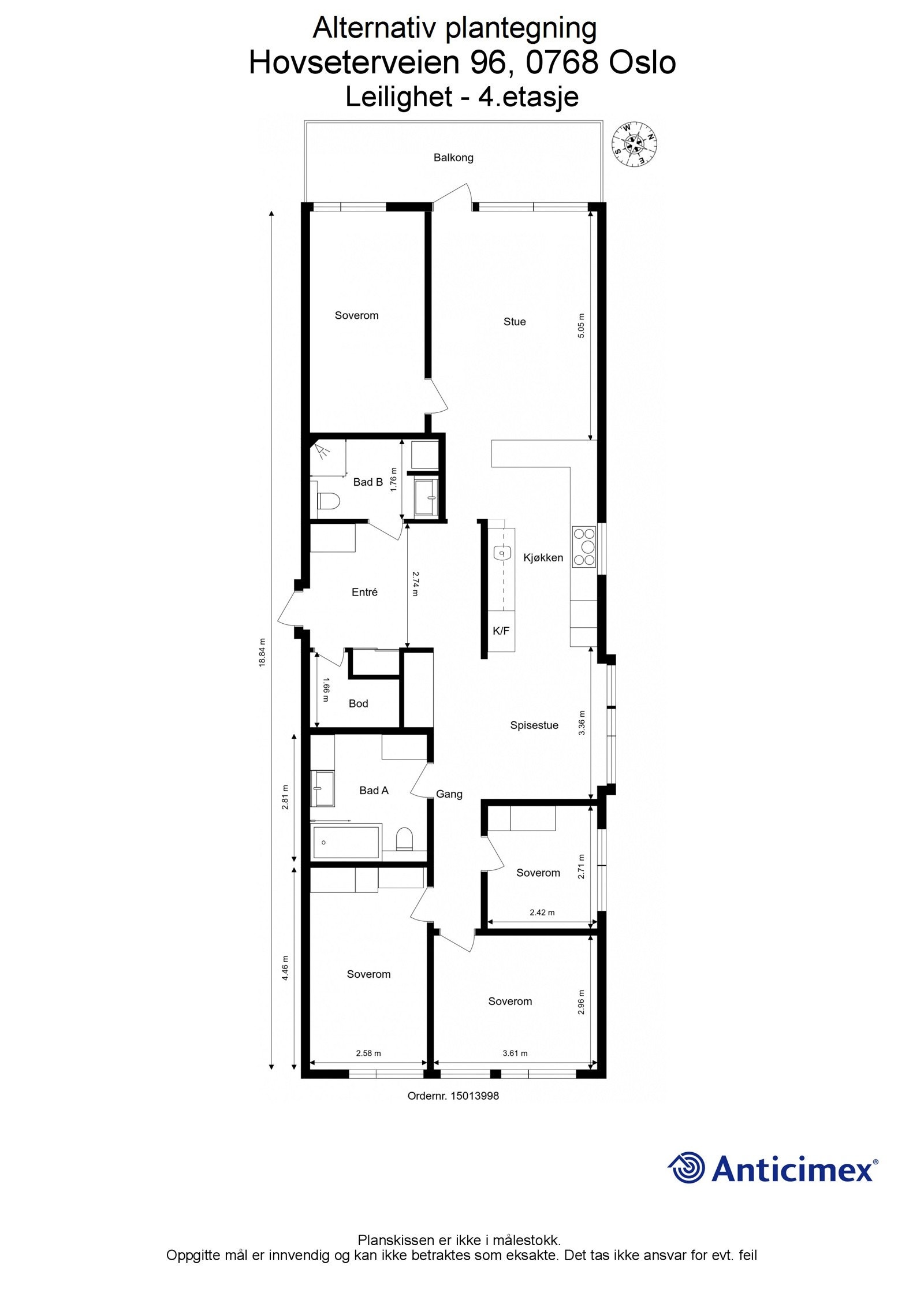 Alternativ plantegning. Galleribilde