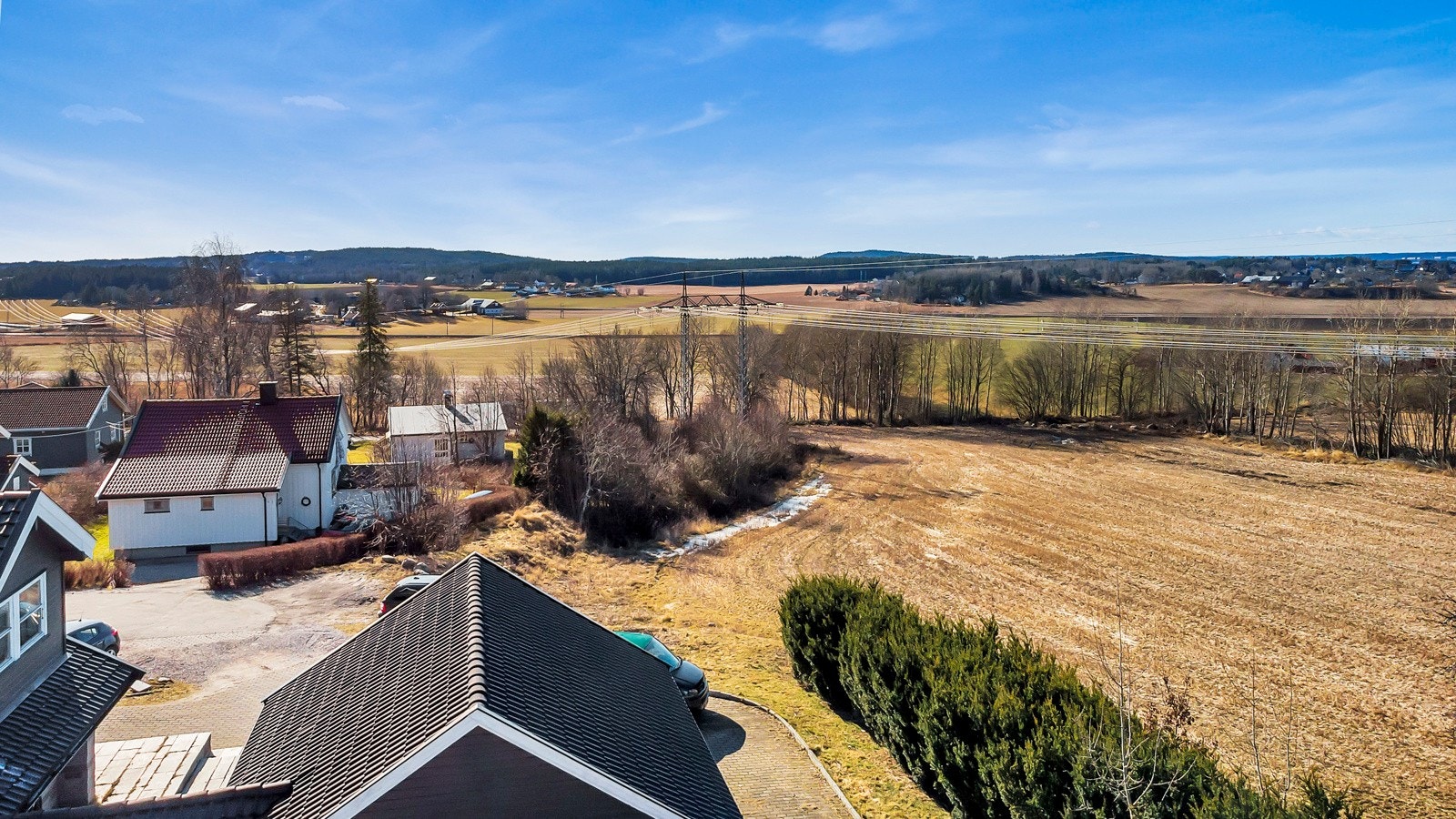 Utsikten på tomten Galleribilde