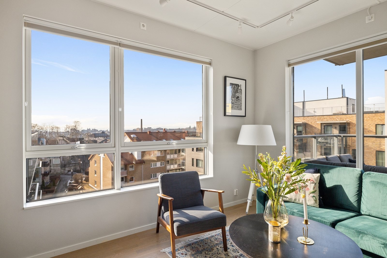 Her kan du ha glede av utsikt og spektakulær kveldshimmel. Galleribilde