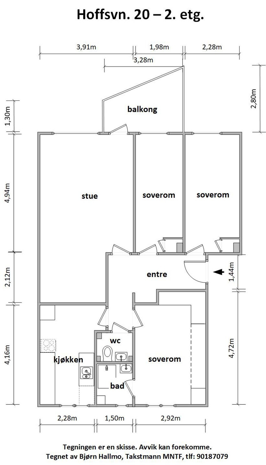 Plantegning Galleribilde