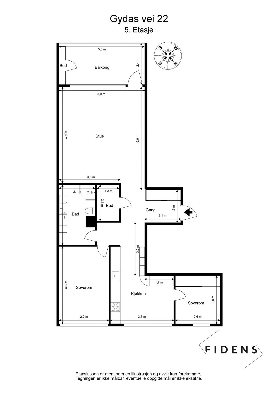 Plantegning Galleribilde