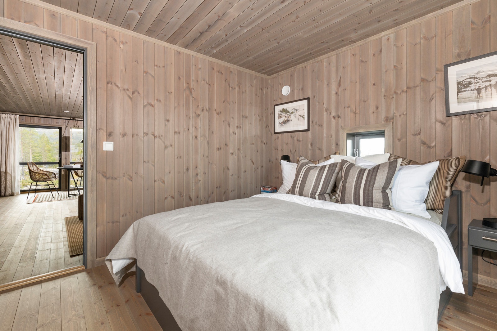 Stort soverom nede - Bilde fra vår Smart 6 Ark på Turufjell i Flå Galleribilde