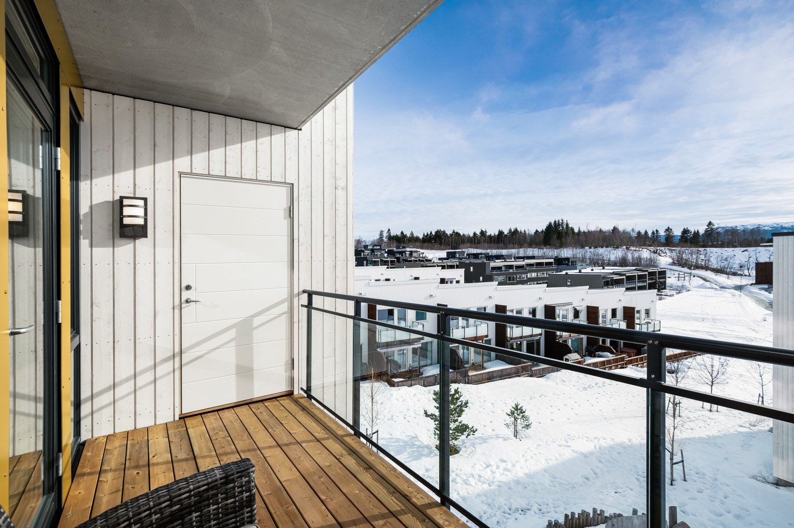 Balkongen er på 7,5 kvm
