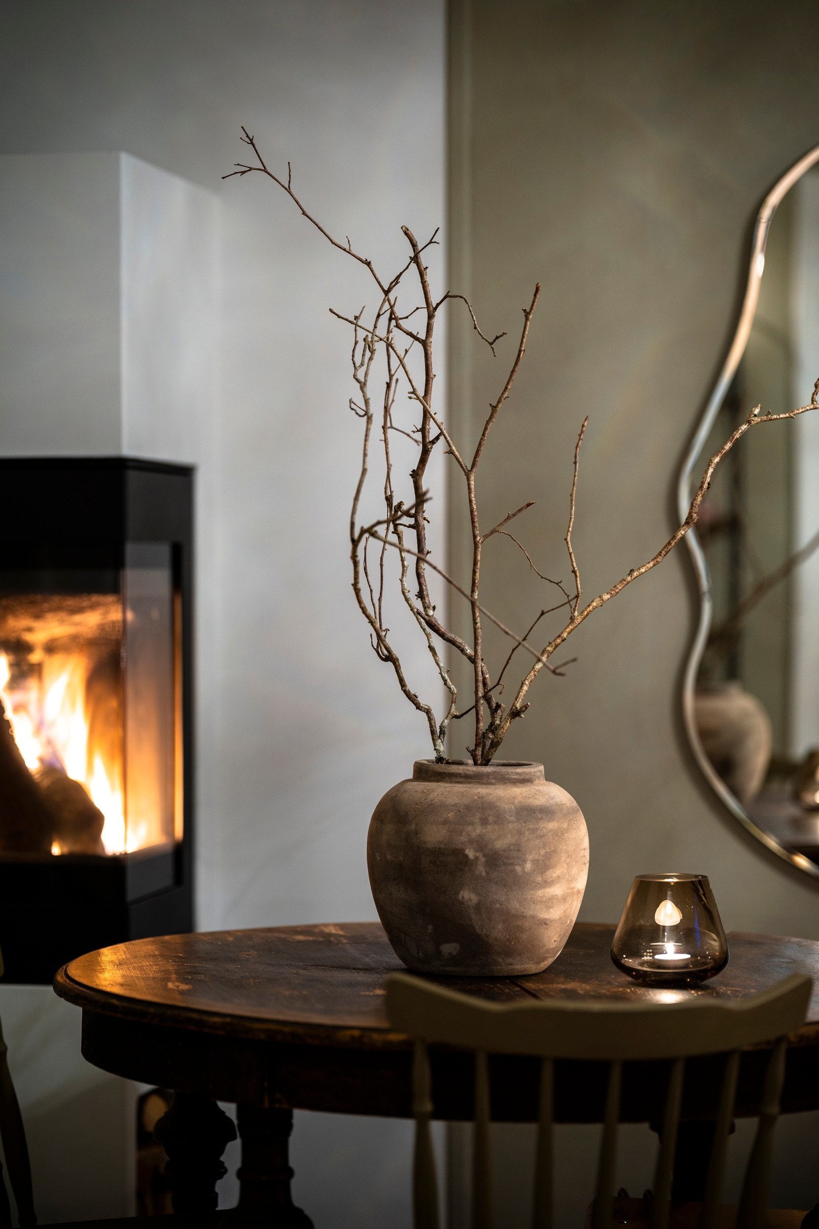 Peisen bidrar til ekstra hygge og varme de kaldeste dager. Galleribilde