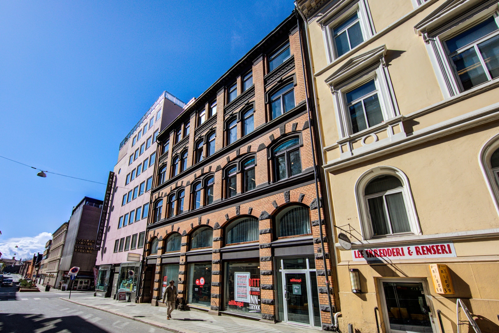 Nedre Slotts gate 5 har en klassisk og vakker fasade. Galleribilde