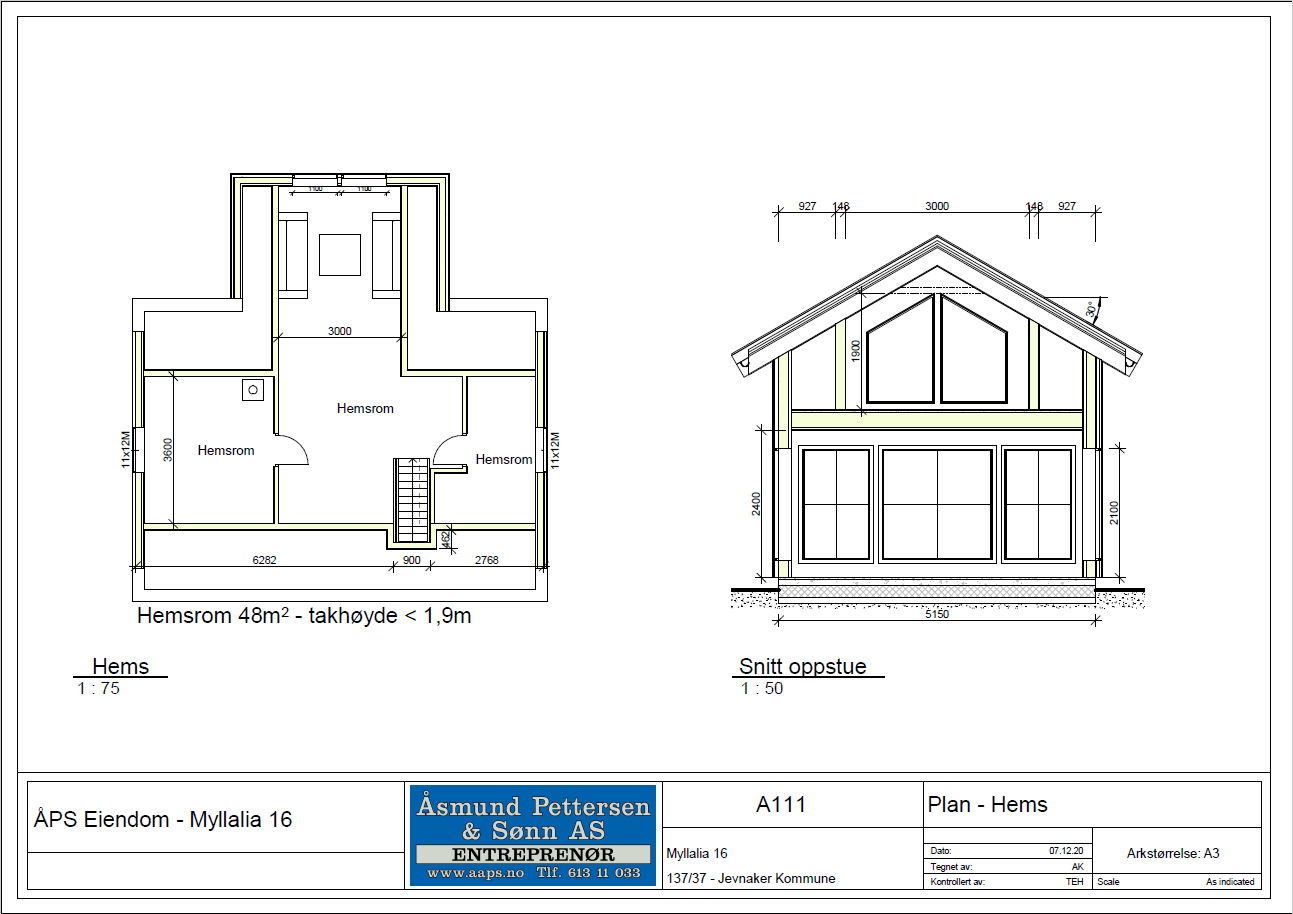 Plan hems Galleribilde