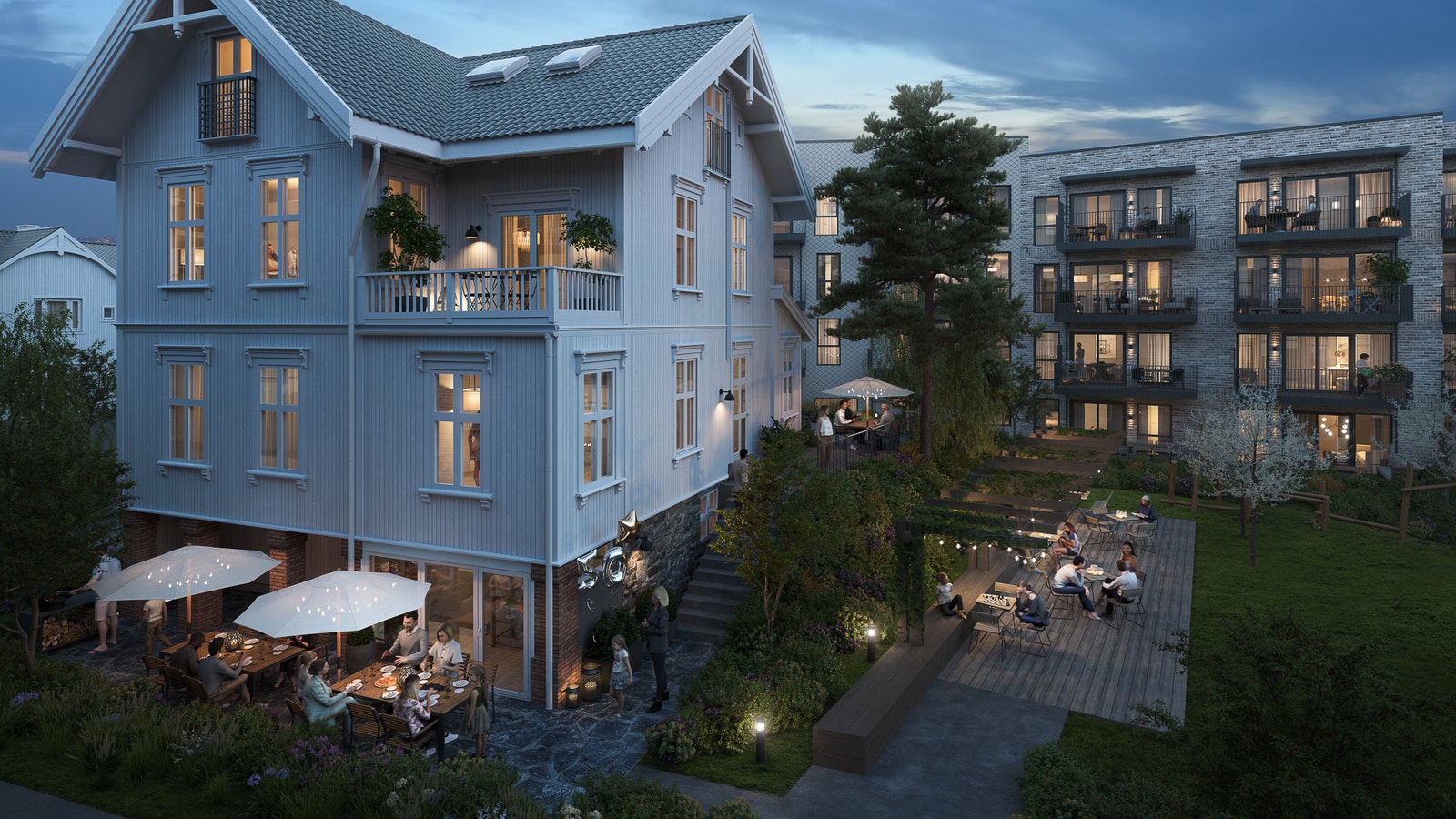 1. etg. i hagevillaen blir fellesområder Galleribilde