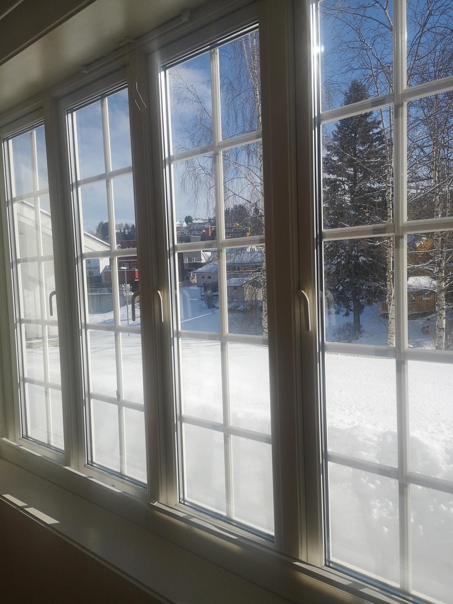 Utsikten på vinterstid Galleribilde