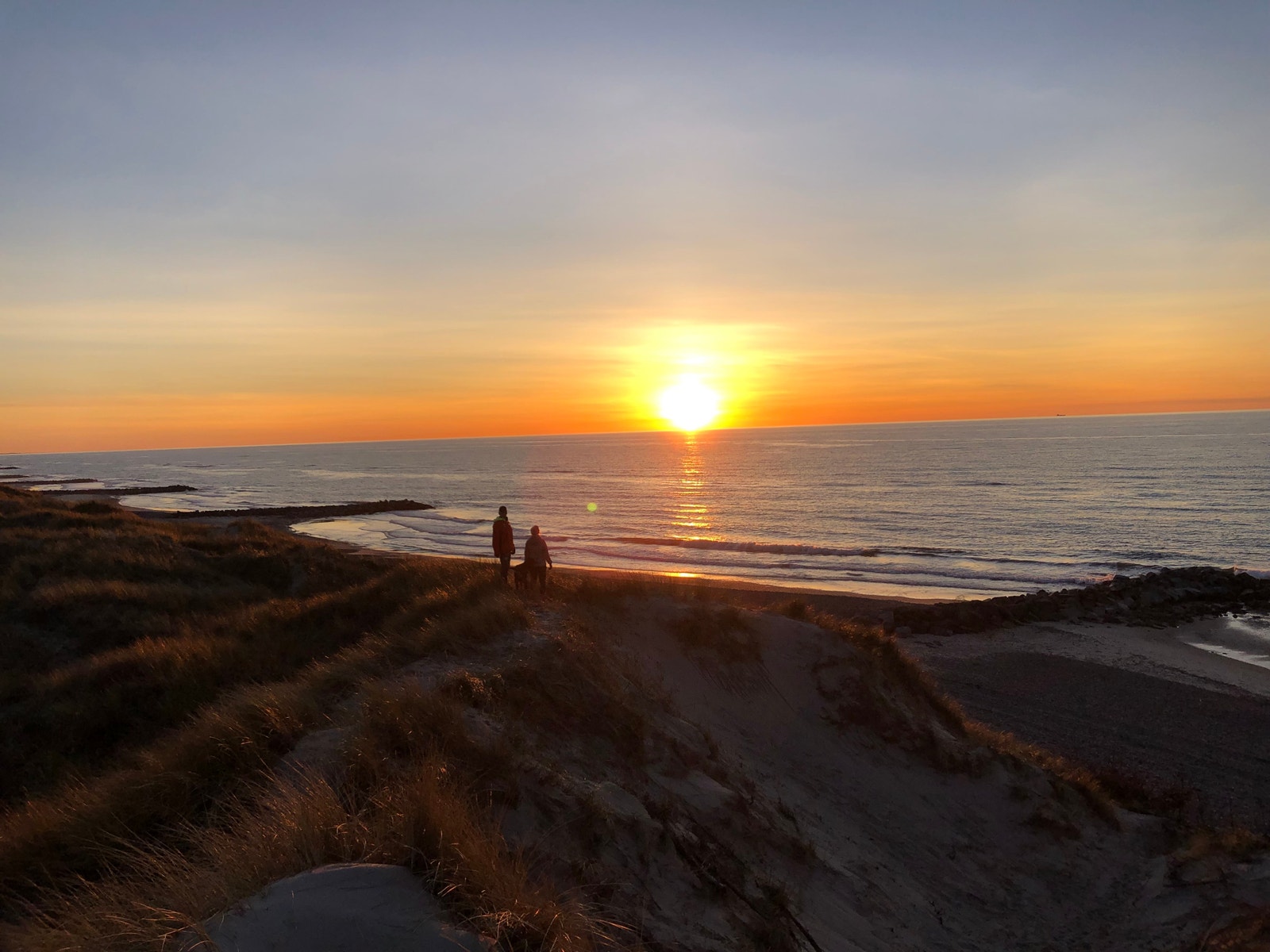 Solnedgang ved Skagbanke (1 km øst for Gamle Skagen) Galleribilde