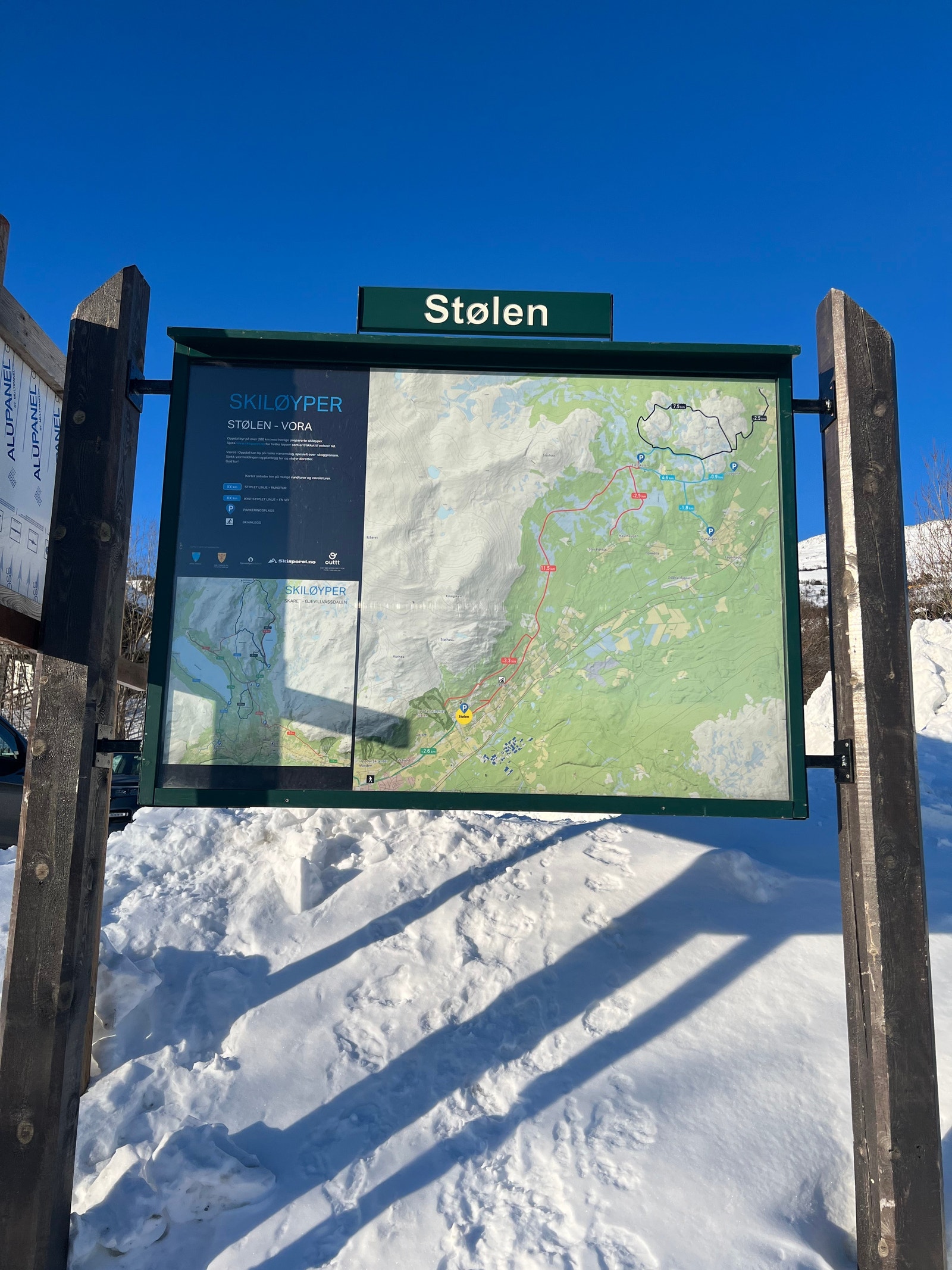 Langrennsløyper rett i nærheten Galleribilde