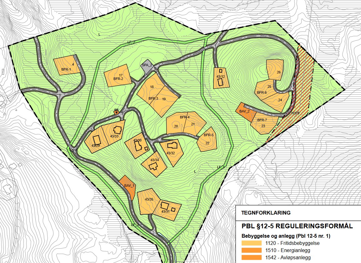Kart over området. Galleribilde