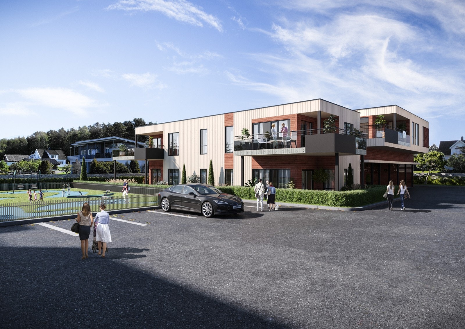 Bygg B har totalt 5 leiligheter - 2 SOLGT Galleribilde