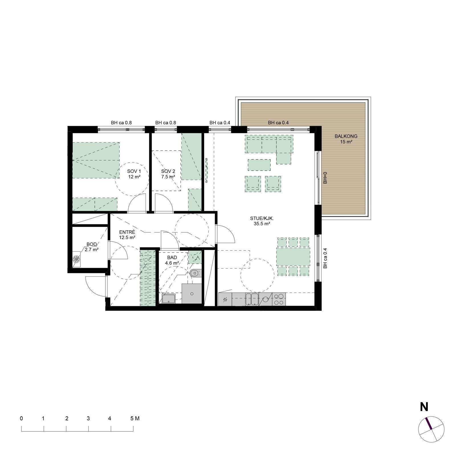 Ager Borettslag - oppgang D - Leilighet 2049-3049-4049-5049-6049 Galleribilde