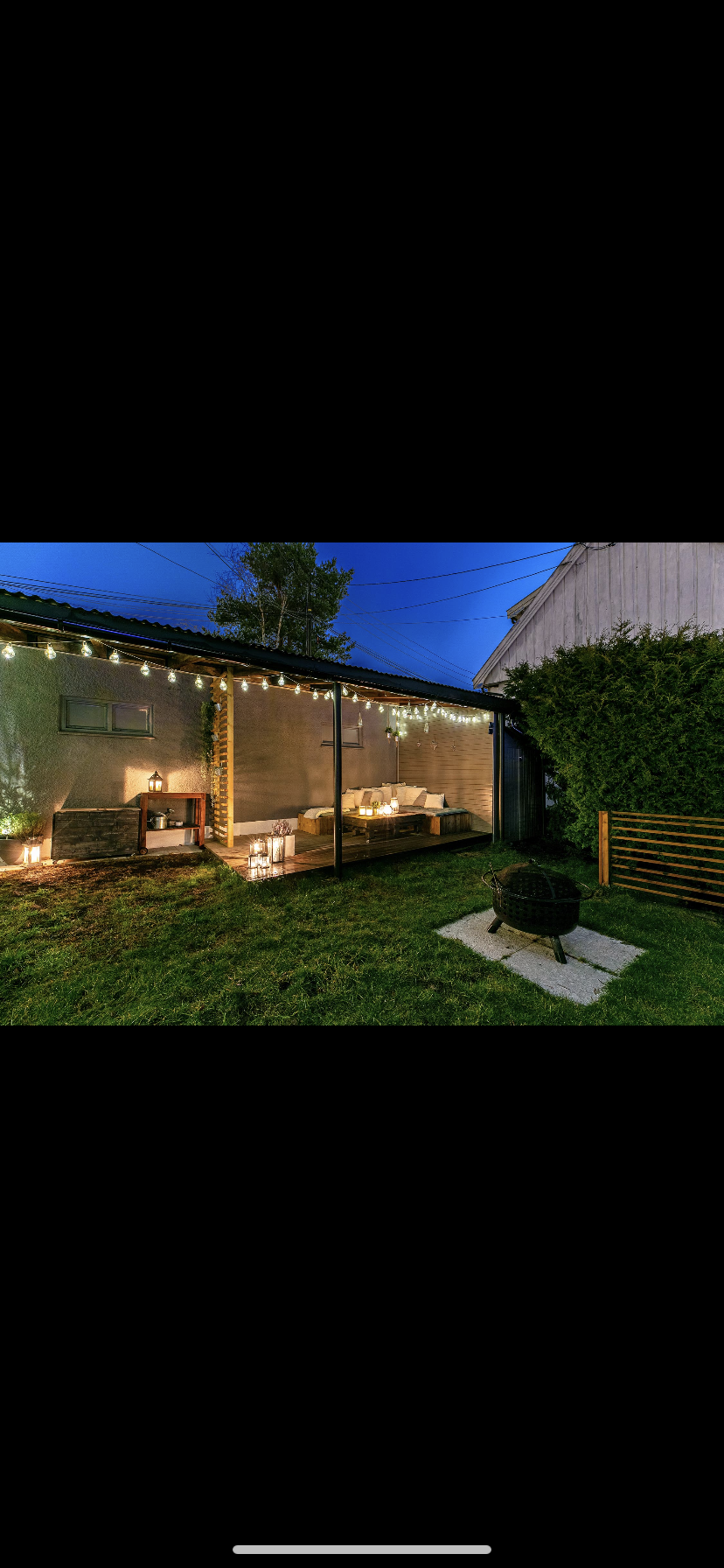 Fin utsikt fra utearealene Galleribilde