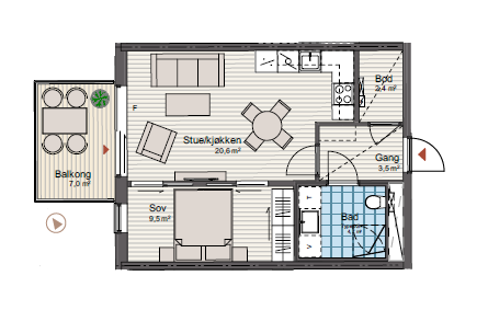 Plantegning Galleribilde