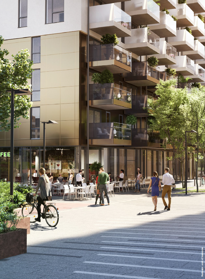 Hus A, fasade mot vest (illustrationsbilde fra utbyggers prospekt) Galleribilde