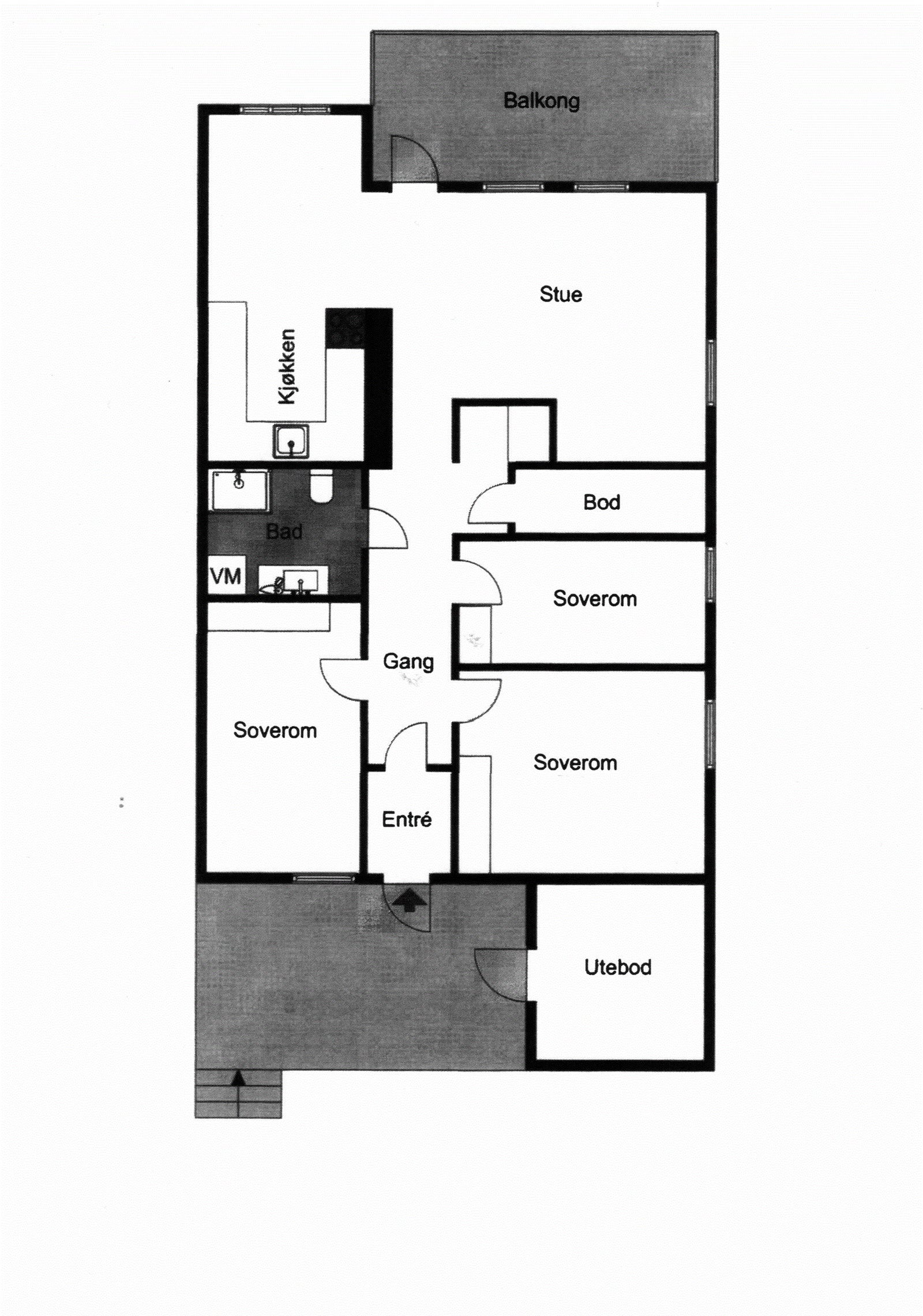 Planskisse Galleribilde