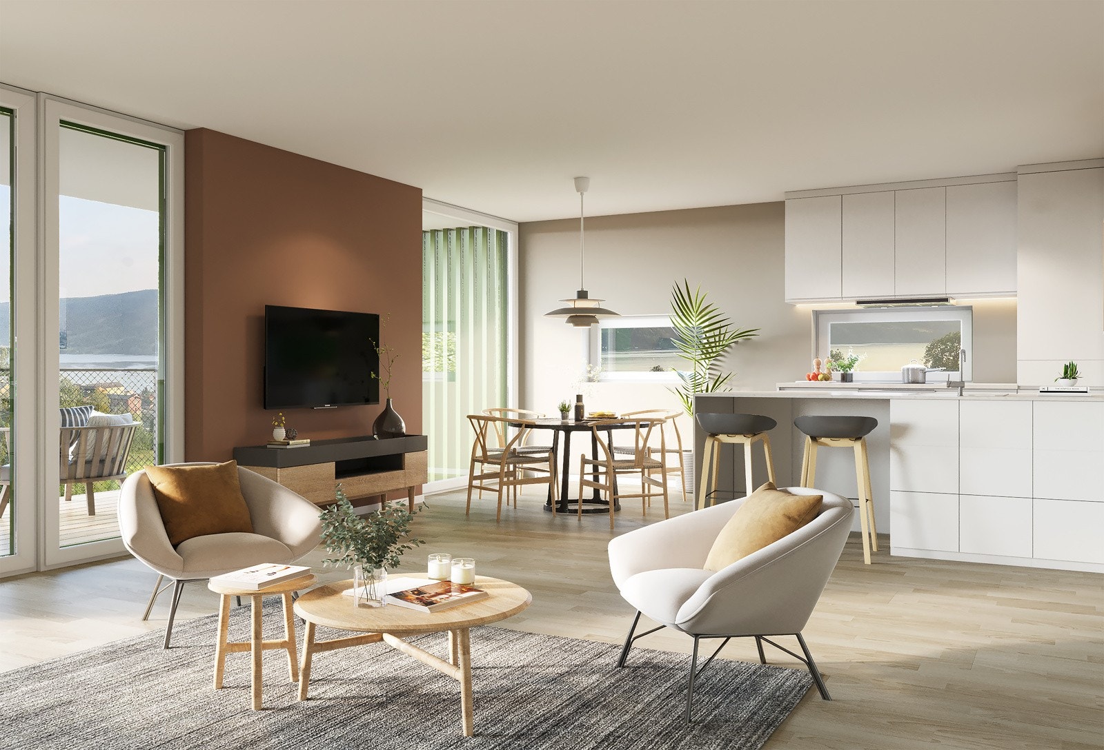 3D interiør Galleribilde