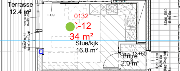 Tegning av leilighet Galleribilde