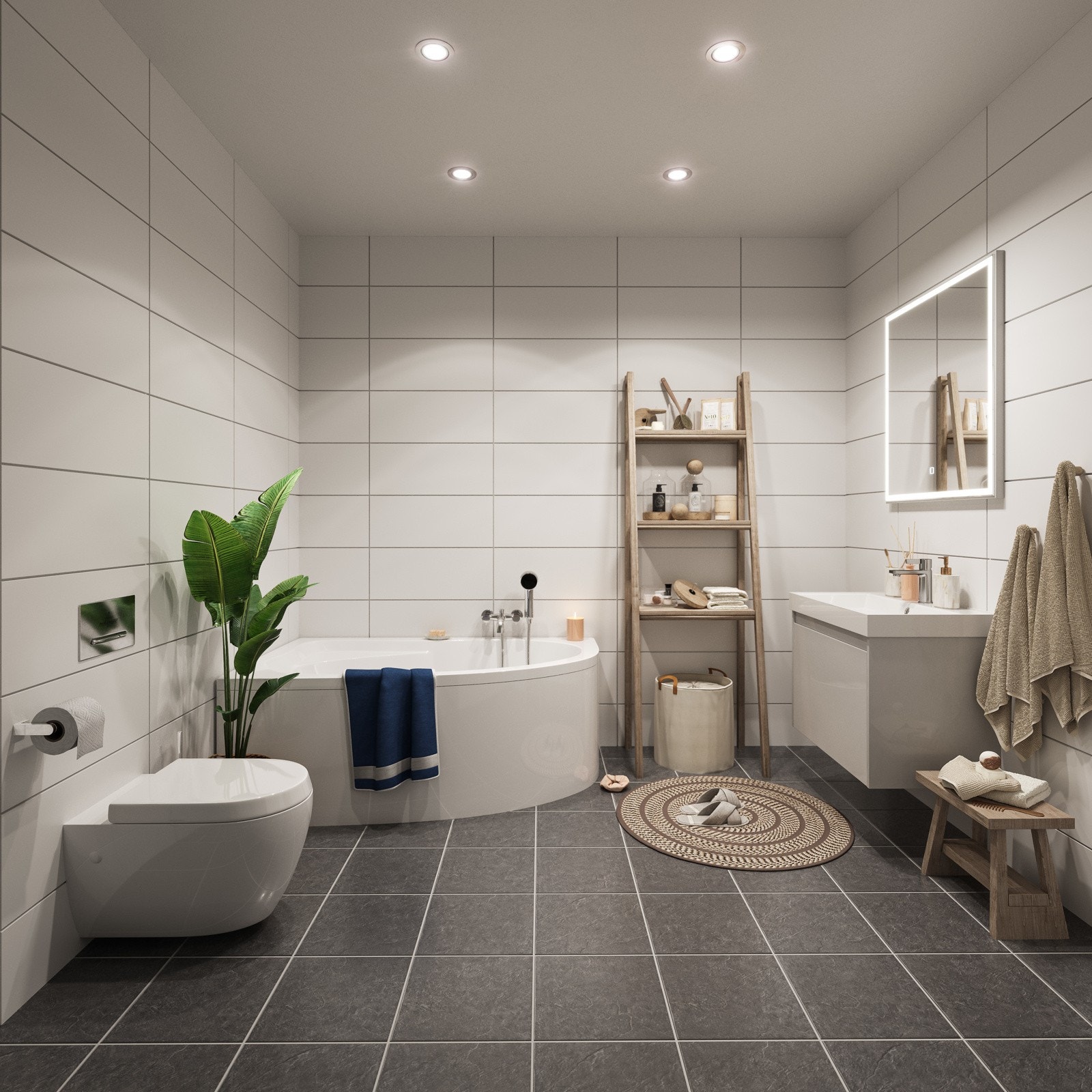 Lekkert bad med badekar (tilvalg) Galleribilde