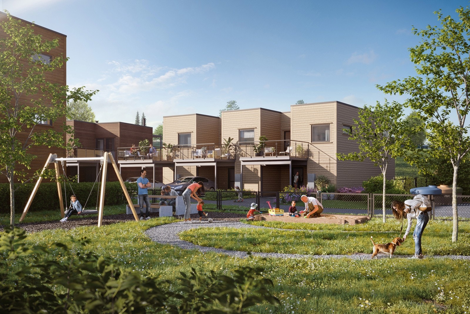 Hyggelig nabolag Galleribilde