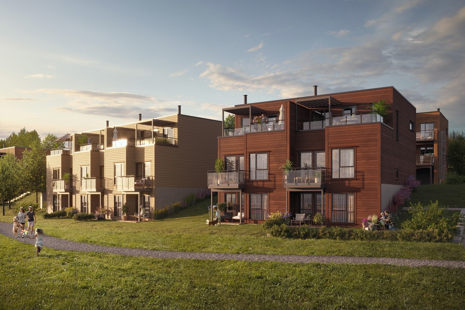 Vestvendt og luftige uteplasser Galleribilde