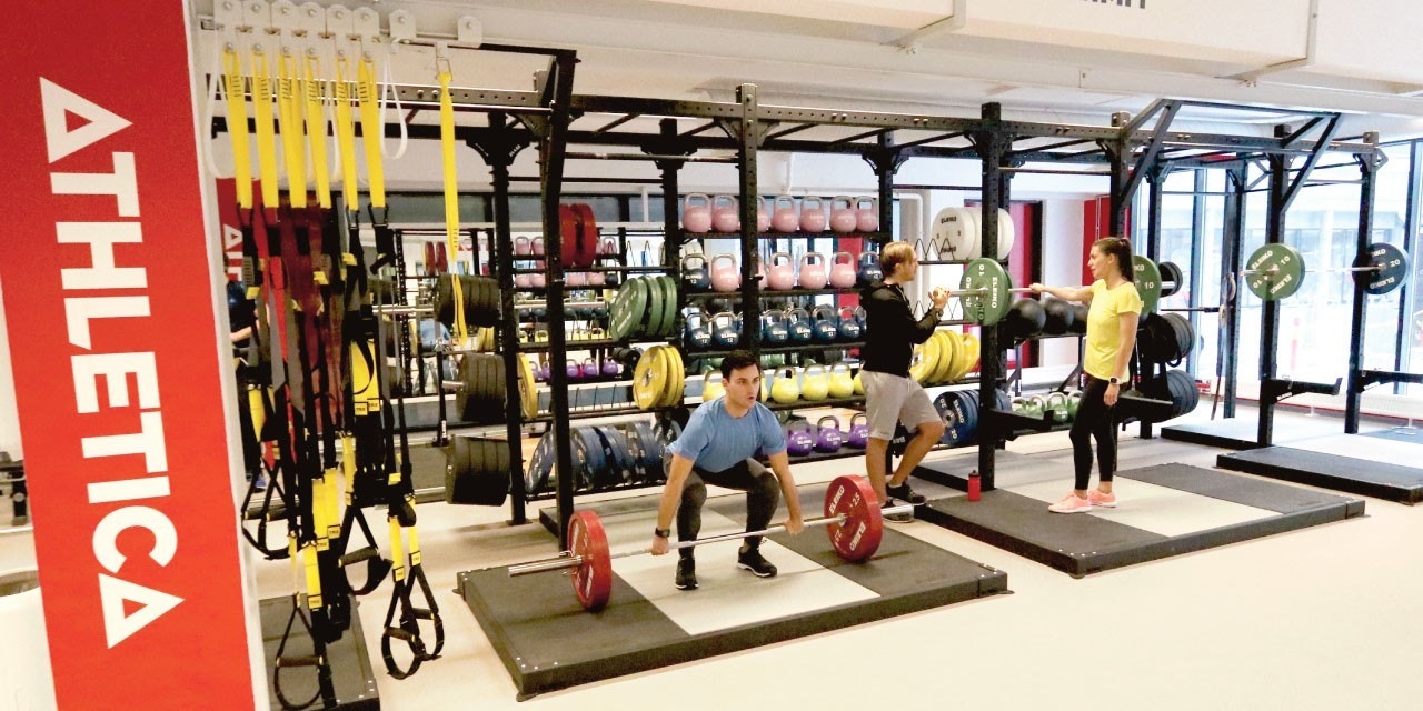 Eget treningssenter for studenter på studentbyen. Galleribilde