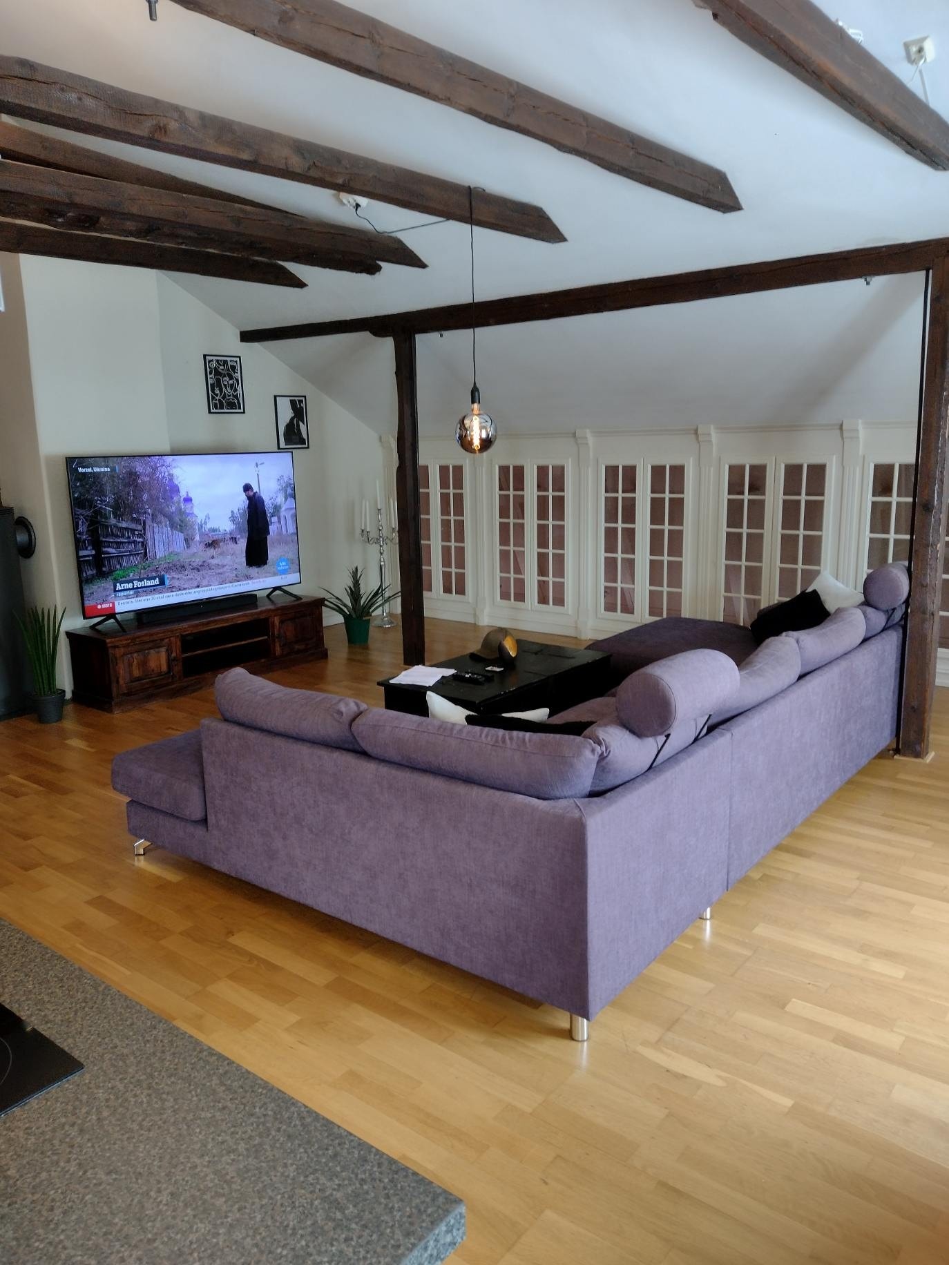 Takløsning med bjelker Galleribilde