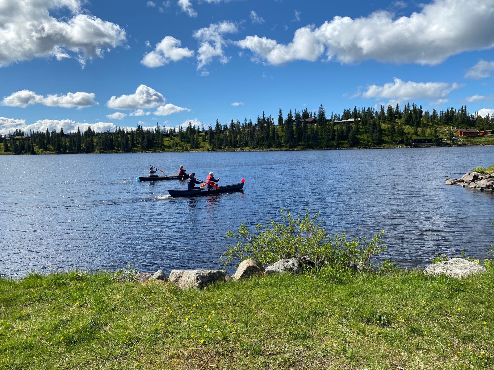 Vi har utleie av kano ved Sjusjøvannet Galleribilde