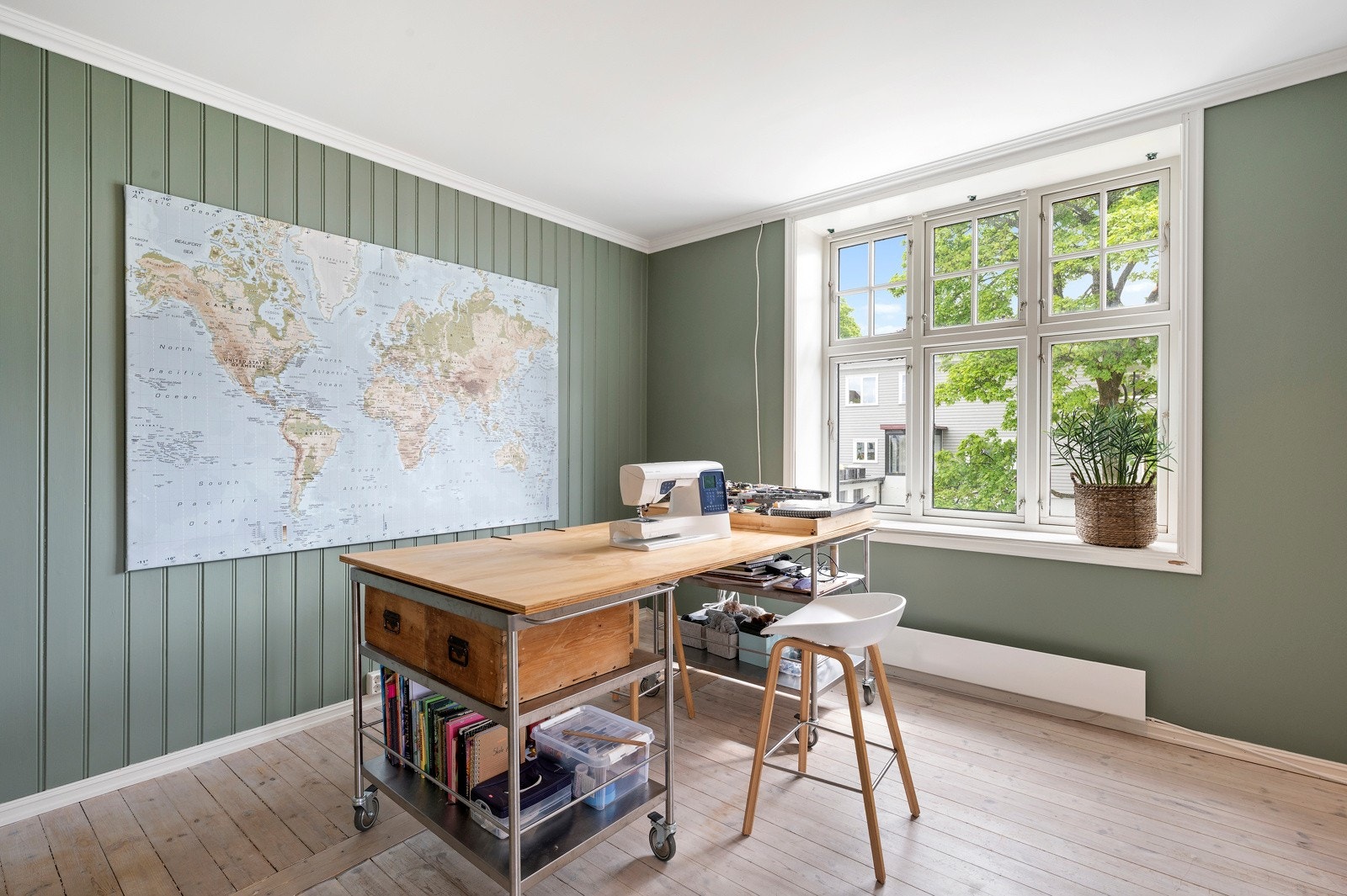 Nye varmeovner ble installert i alle rom i 2019. Galleribilde