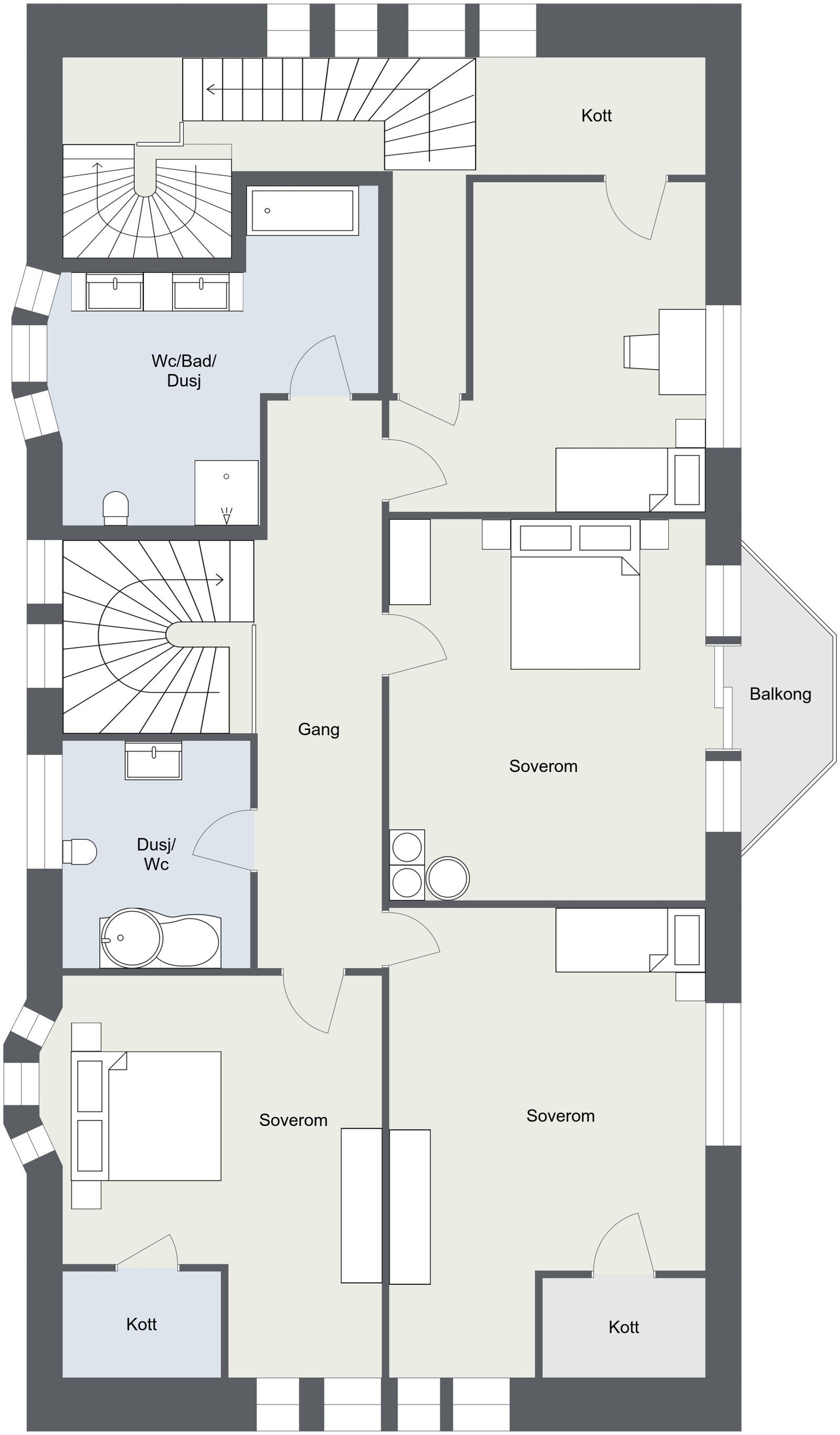 Plantegning - 2. etg Galleribilde