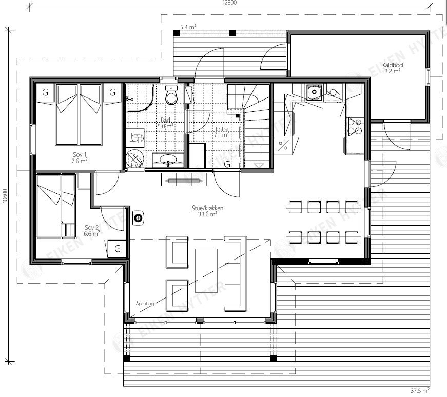Plan 1. etg. Galleribilde