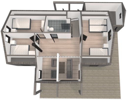 3D 2. etg Galleribilde