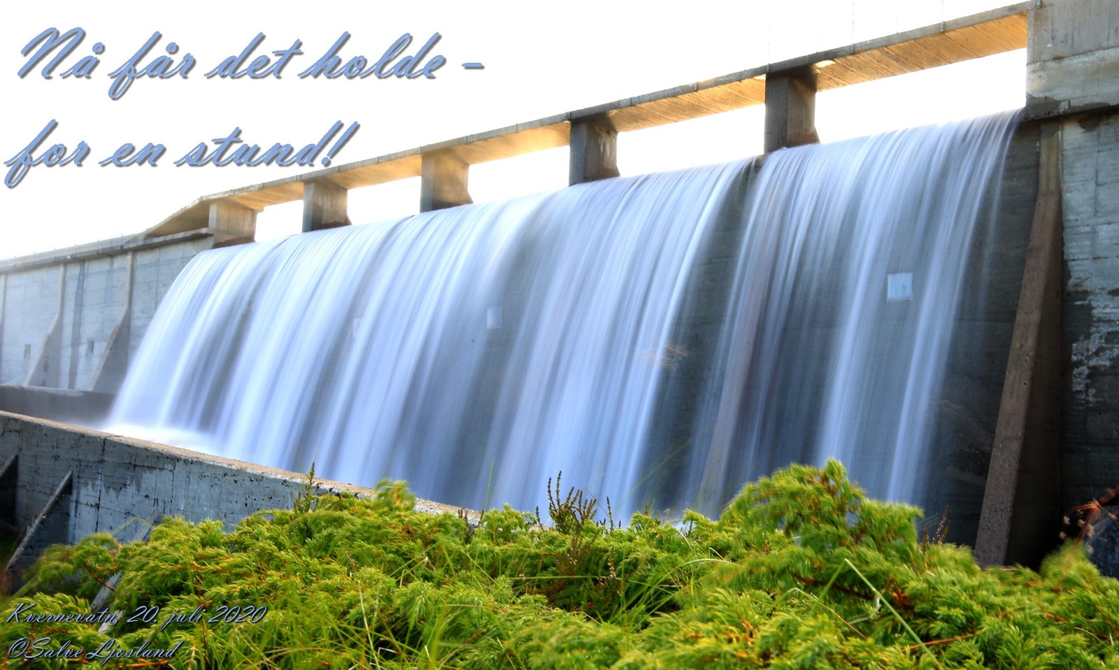 Dam Kvernevatn. Utsikt Galleribilde