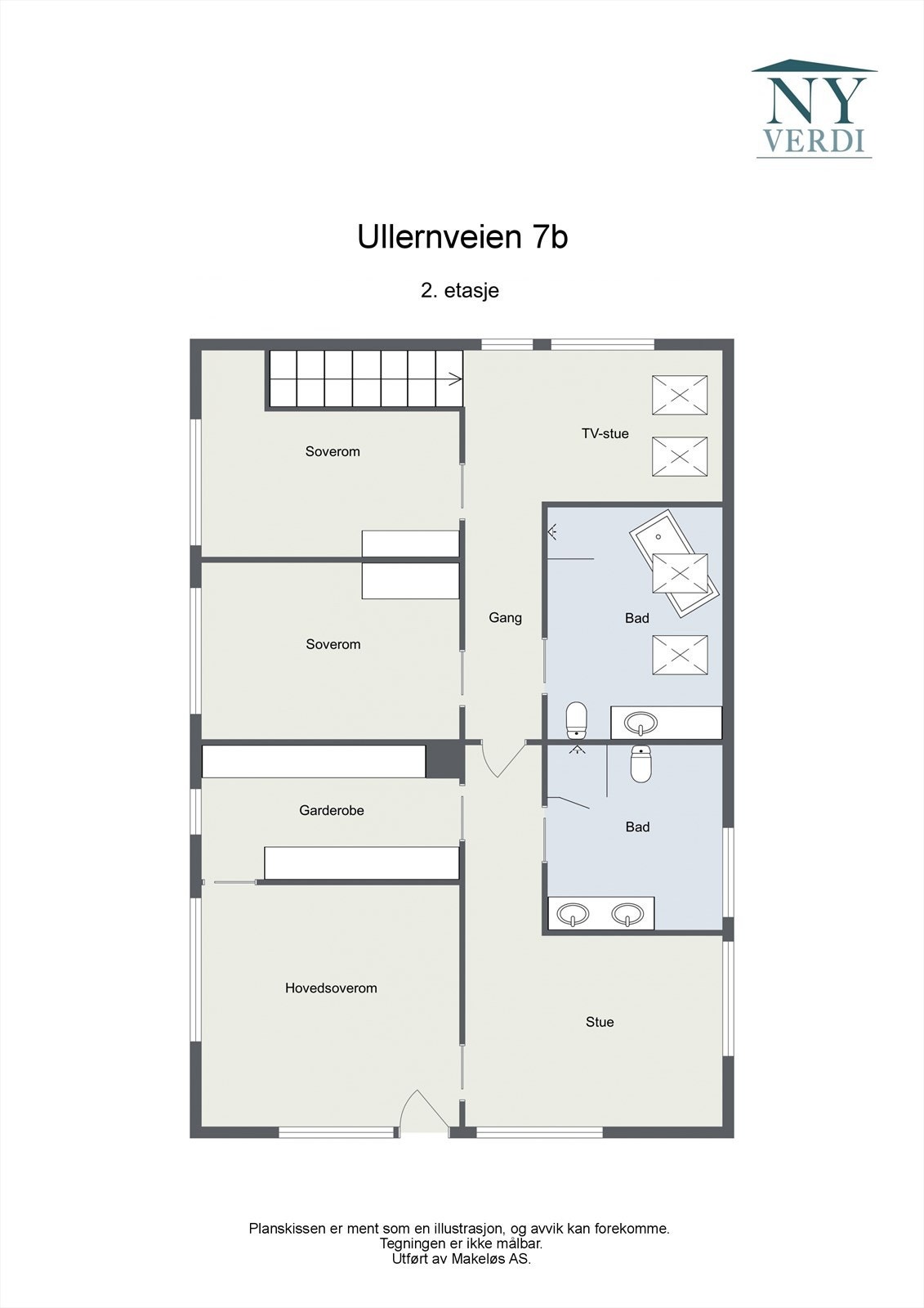 Plantegning 2. etasje. Galleribilde