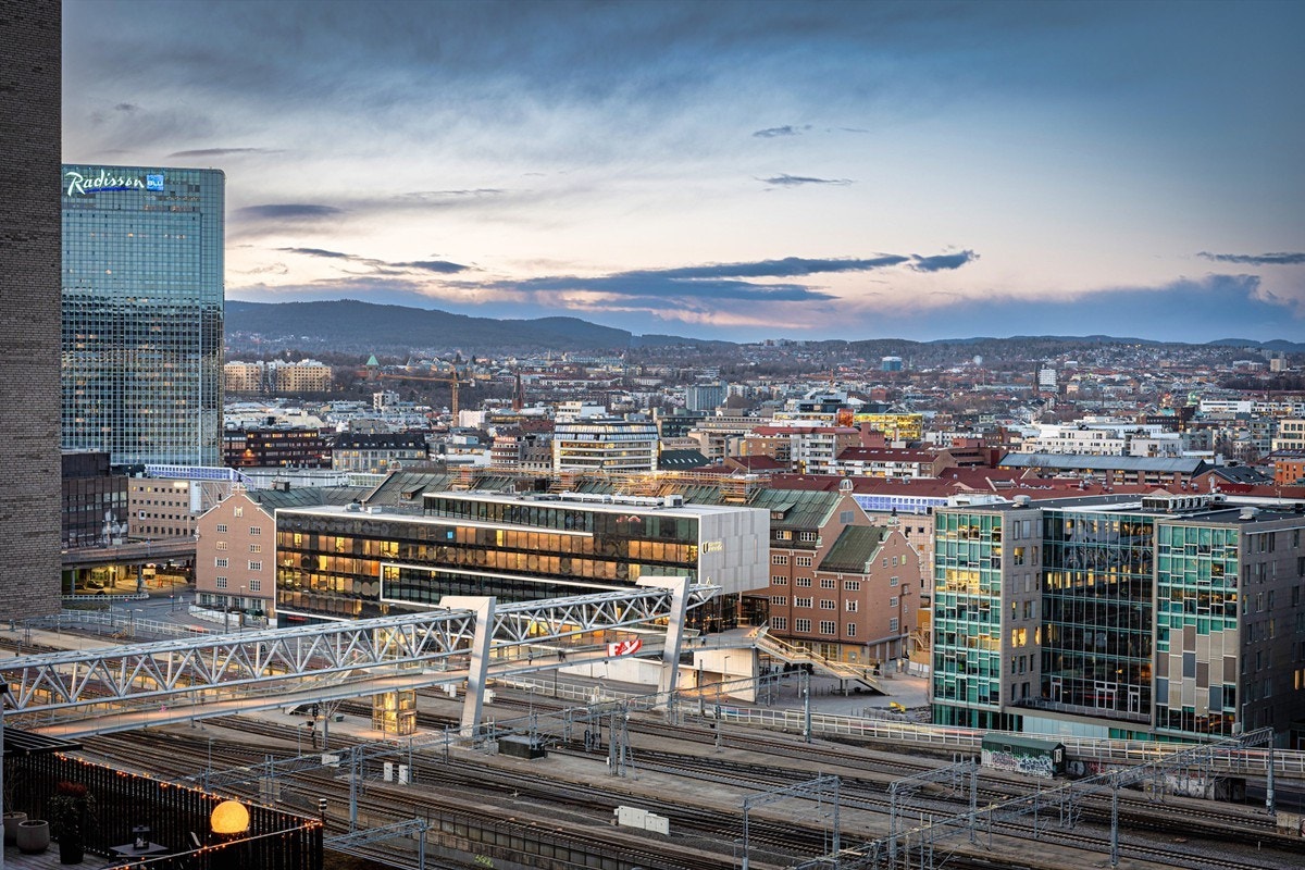 Utsikt fra taket Galleribilde