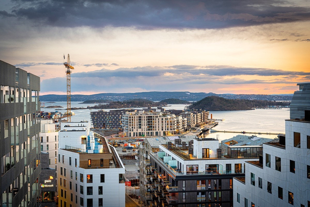 Utsikt fra taket Galleribilde