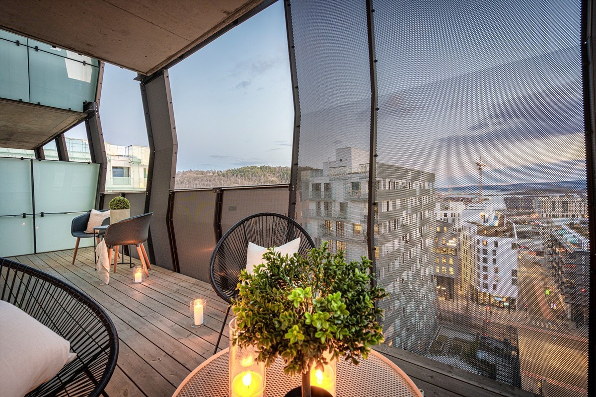 Nyt herlig utsikt over Bjørvika og fjorden Galleribilde