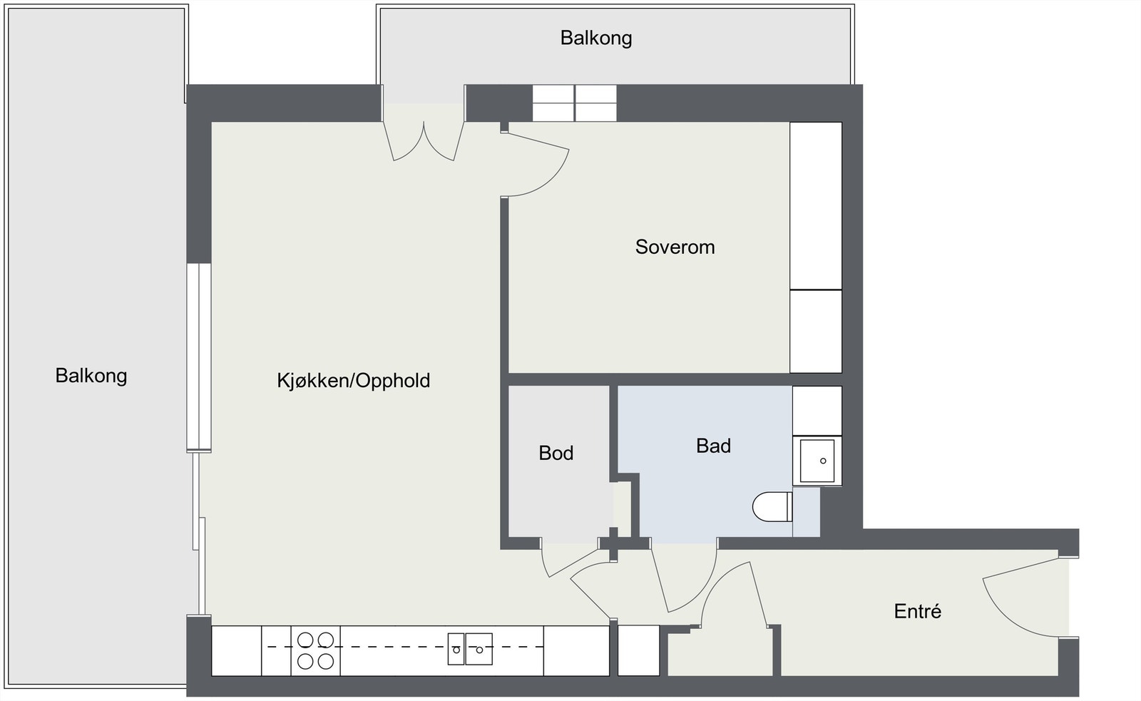 Trelast gata 21 - 13 etg - 2D Floor Plan.jpg Galleribilde