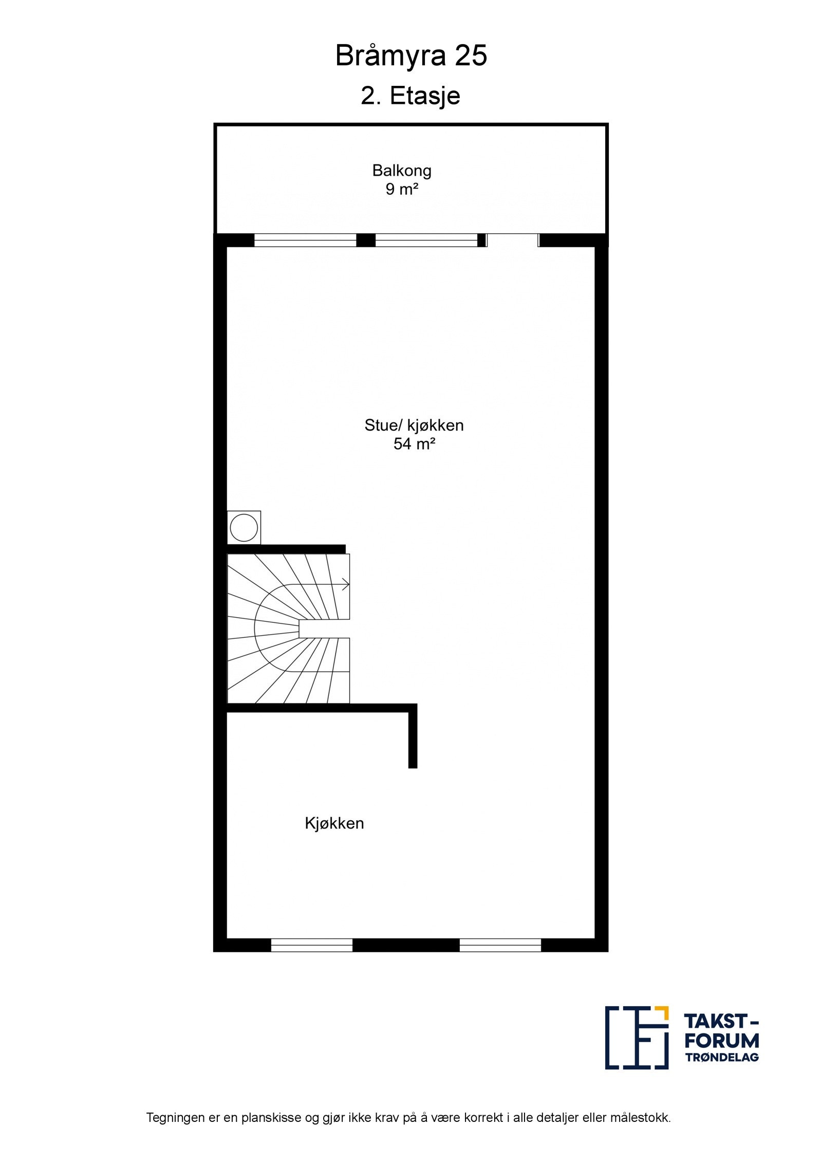 Planskisse 2. etasje Galleribilde