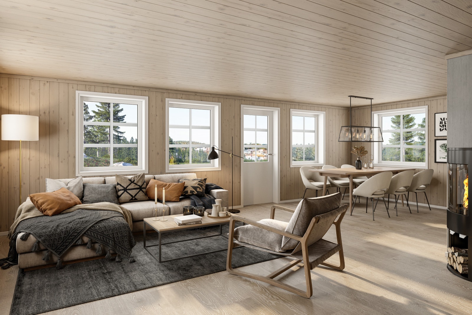 Interiør (illustrasjon) Galleribilde