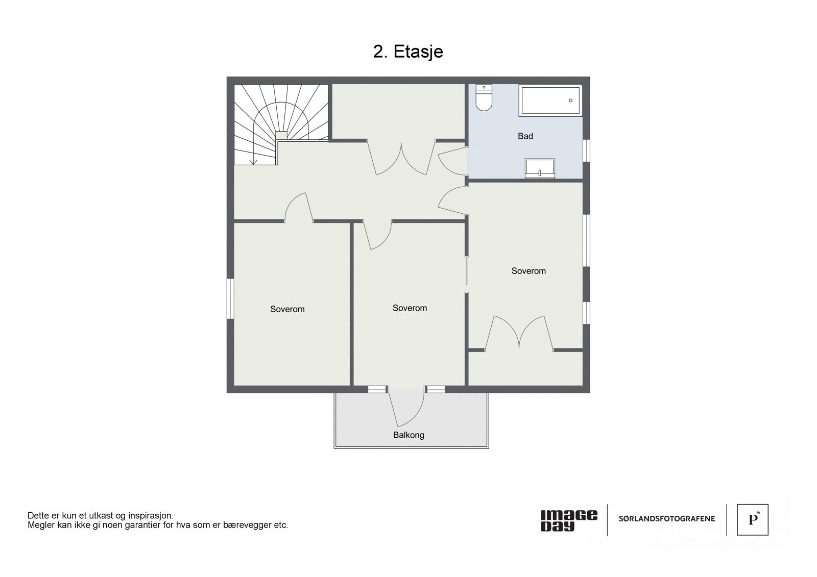 Plantegning 2.etg.fra fotograf Galleribilde
