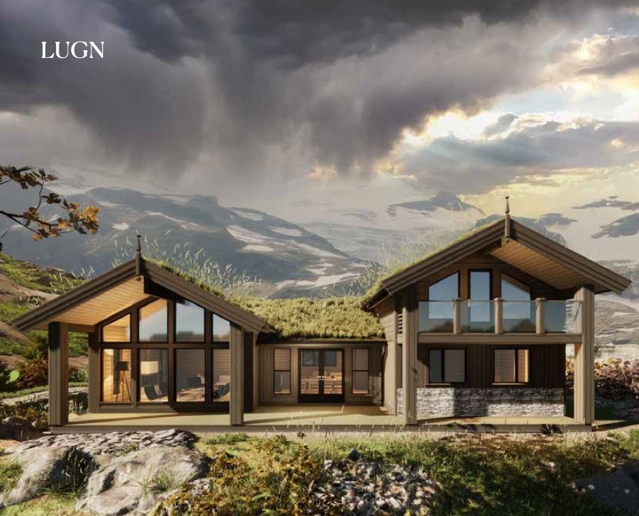 Stilfull H-hytte med 4 soverom + sovehems og 2 bad Galleribilde