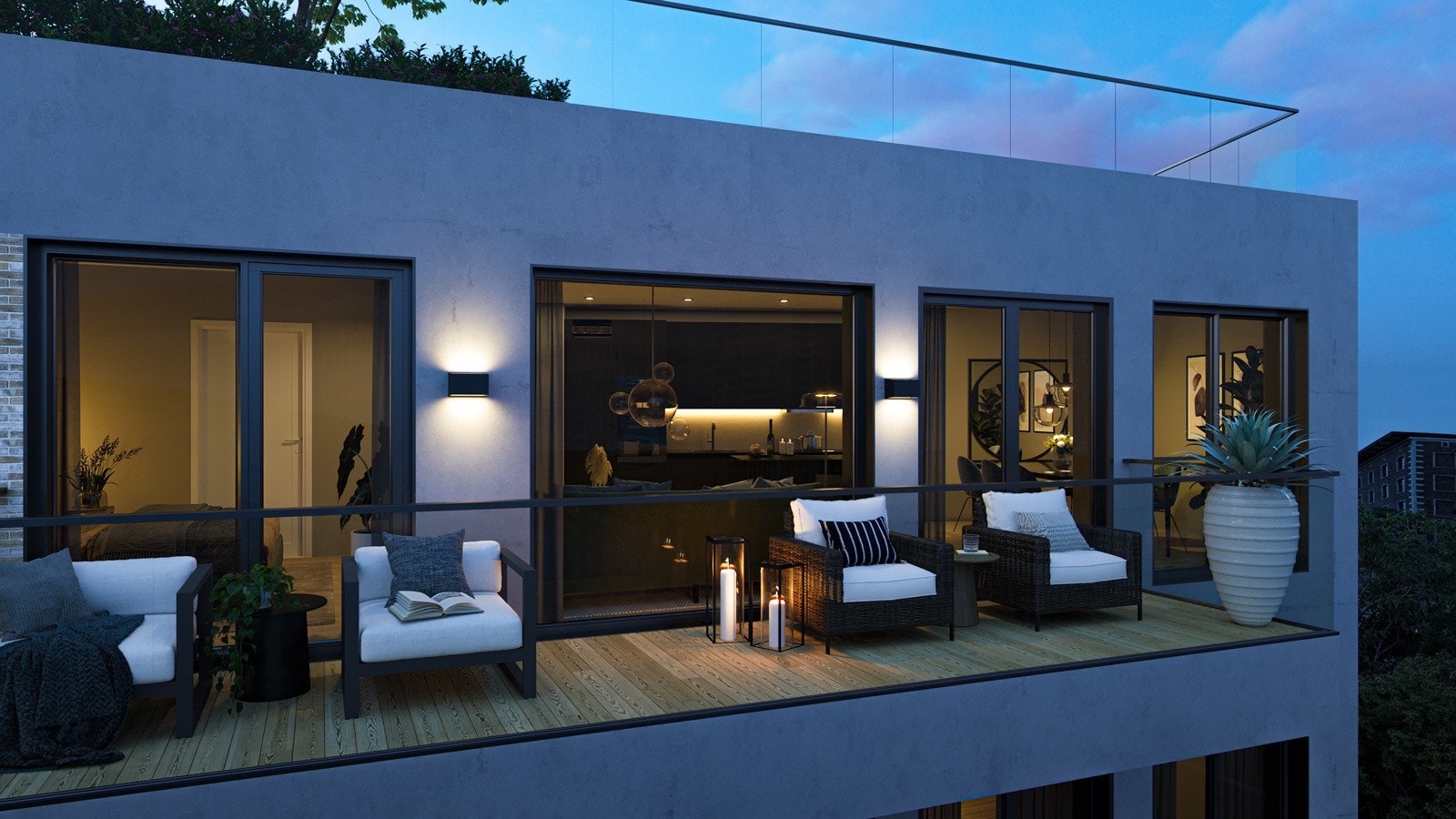 Illustrasjon. Det tas forbehold om at størrelse, utforming, utsyn/innsyn, farge på gulv/vegger, lyssetting og lignende. Galleribilde