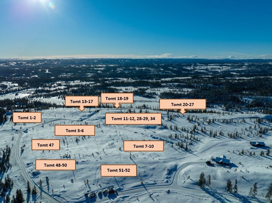 Første del av dette feltet ble solgt på rekordtid. Nå ligger resten ute for salg. Sikre deg din hyttedrøm i dag! Galleribilde